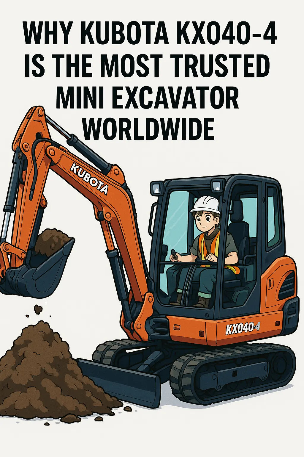 Why Kubota KX040‑4 is the Most Trusted Mini Excavator Worldwide