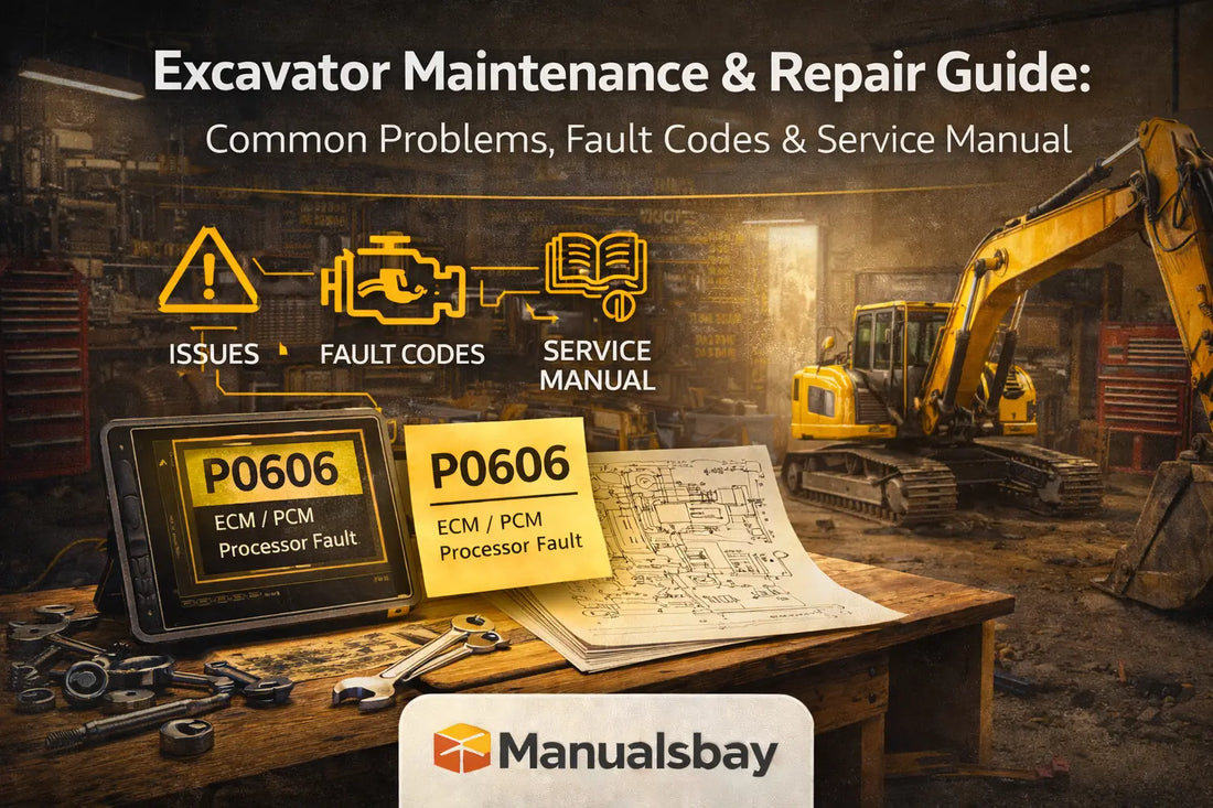 excavator maintenance and repair guide with fault codes and service manual diagrams manualsbay.com