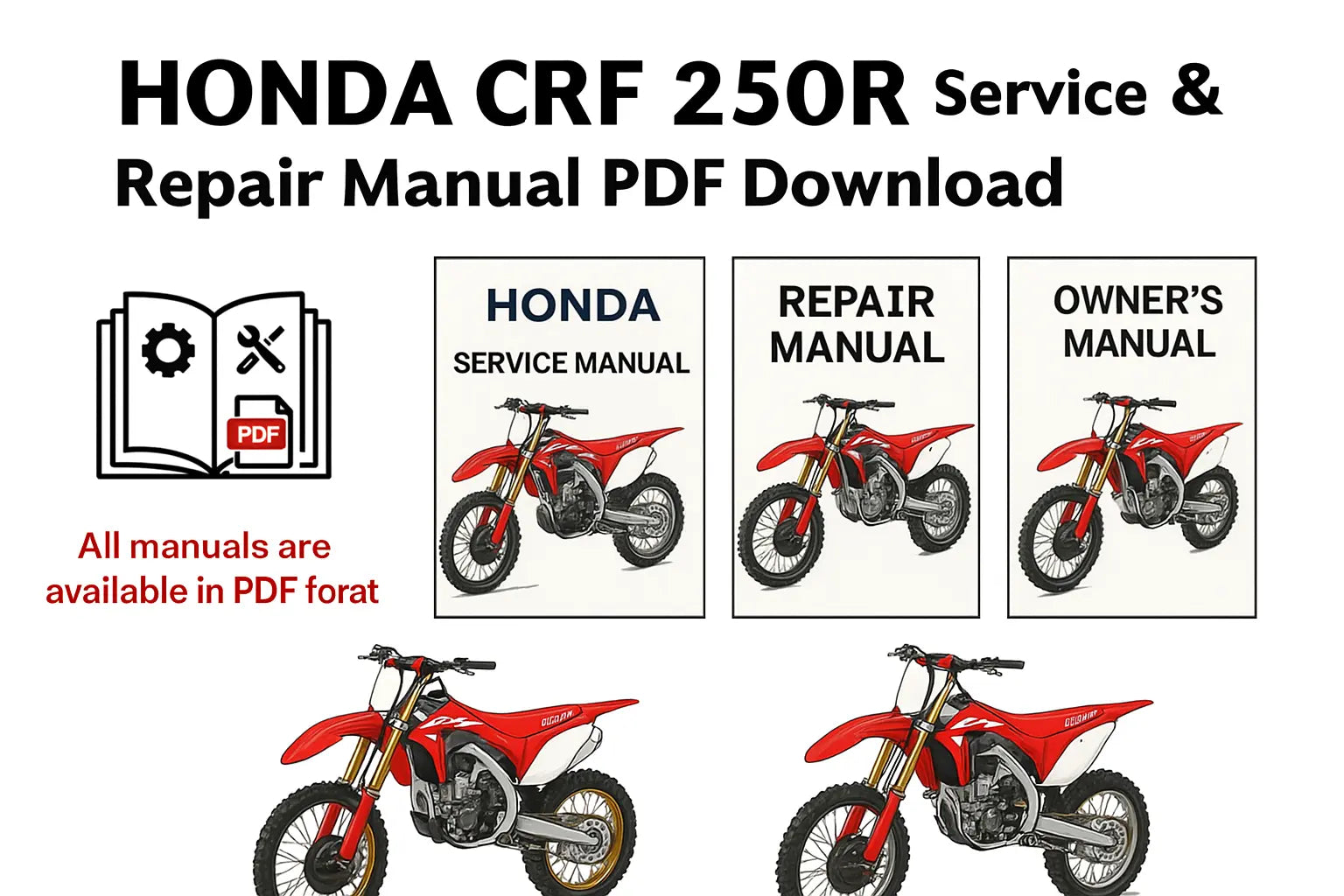🛠️Honda Motorbike CRF250R Service & Repair Guide