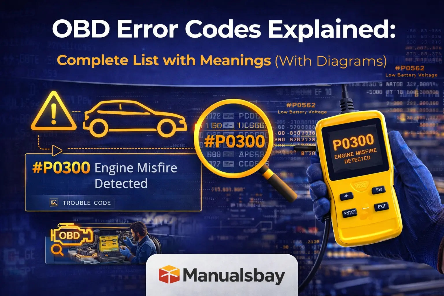 OBD error codes explained complete list with meanings and diagrams automotive diagnostic guide manualsbay.com
