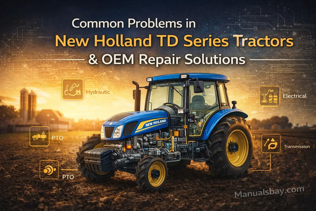 Common problems in New Holland TD series tractors with OEM repair solutions and service manual guidance