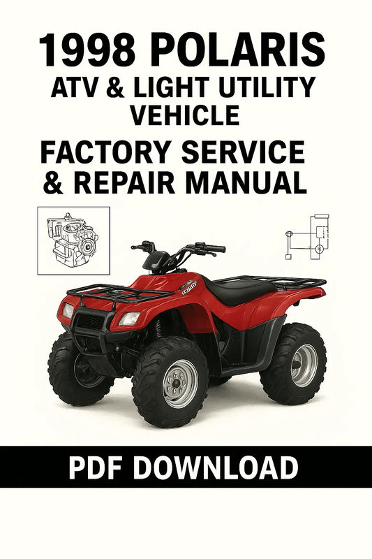 1998 Polaris ATV and Light Utility Vehicle Workshop Service & Repair Manual PDF