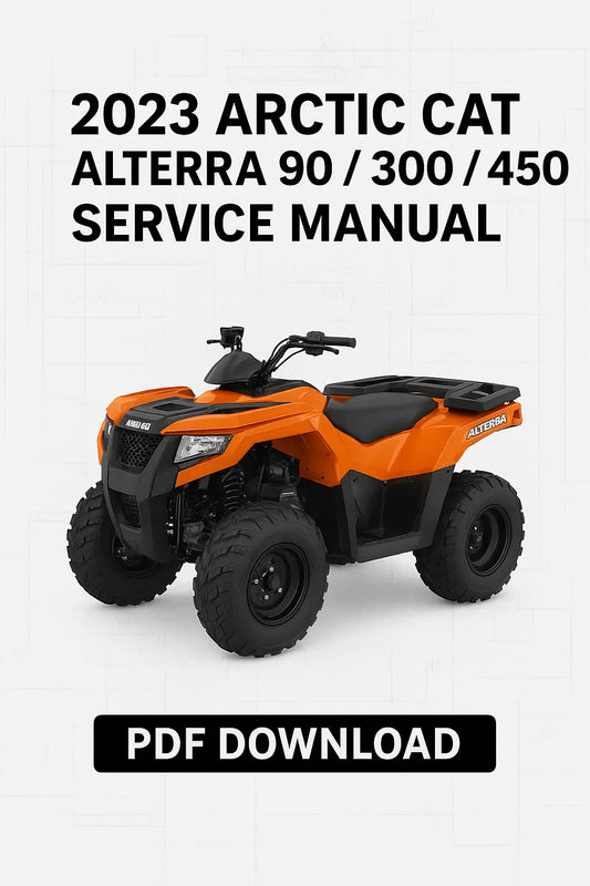 Download 2023 Arctic Cat Alterra 90, 300, 450 factory service and repair manual PDF