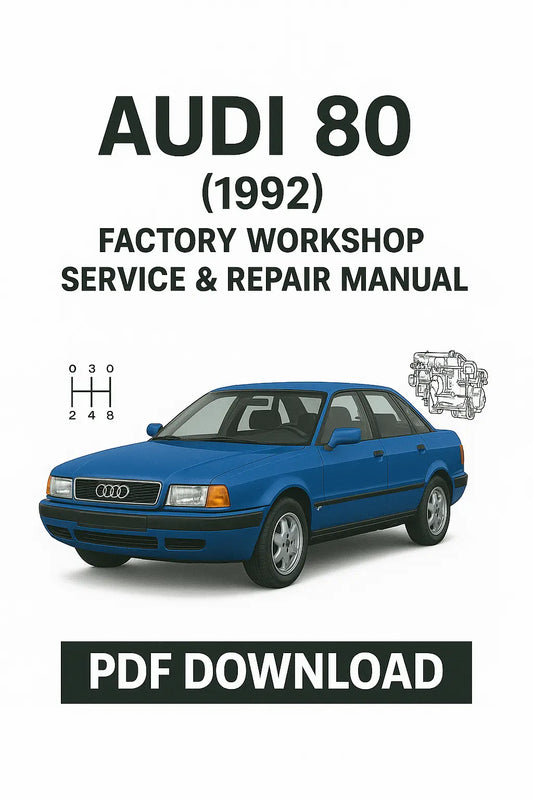 Audi 80 1992 Workshop Service & Repair Manual PDF