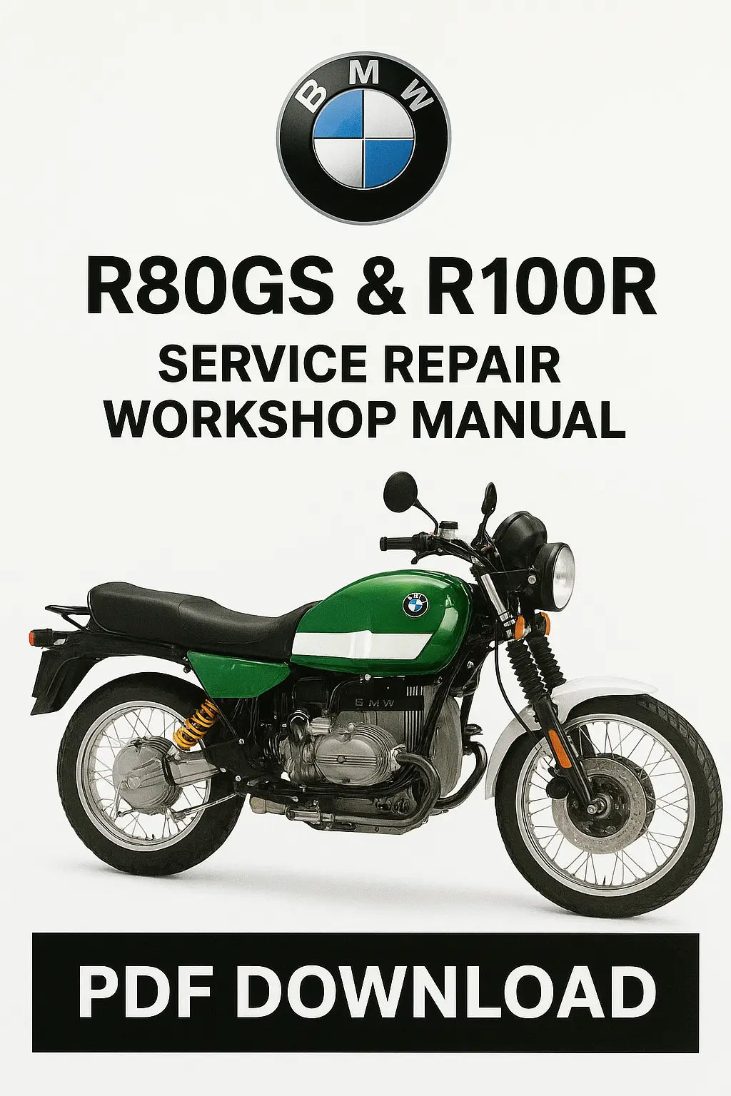 BMW R80GS and R100R Boxer Twin Service Repair Workshop Manual PDF Download
