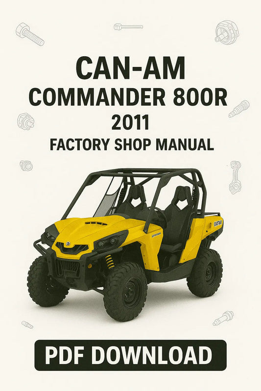 Can-Am Commander 800R 2011 Factory Workshop Service Repair Manual PDF