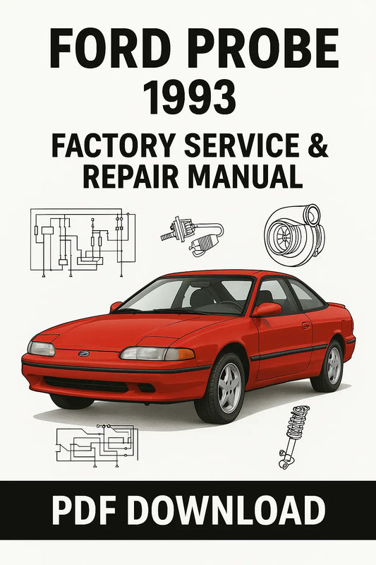 Download Ford Probe L4 2.0 121 full workshop, service, and repair manual with wiring diagrams and maintenance guide