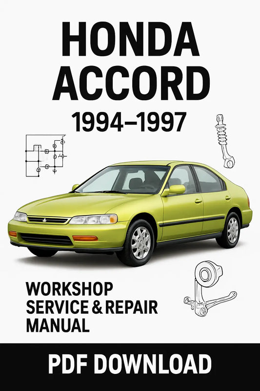 Download Honda Accord 1994, 1995, 1996, 1997 Workshop Manual PDF – Factory Repair Guide for F22B2 & F22B1 Engines