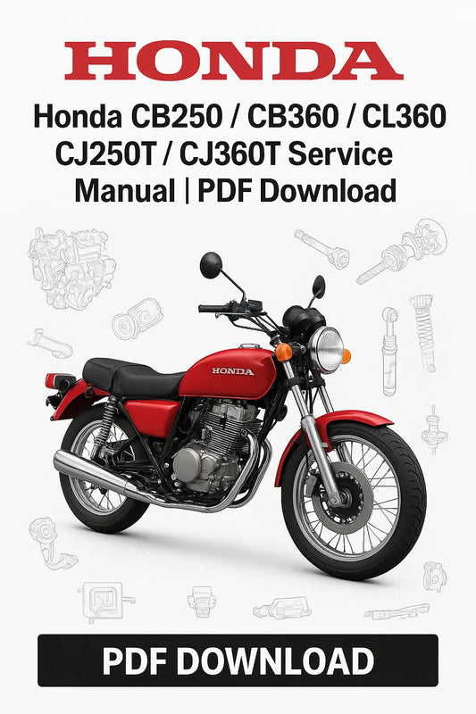 Honda CB250, CB360, CL360, CJ250T, CJ360T Motorcycle Workshop Service Repair Manual