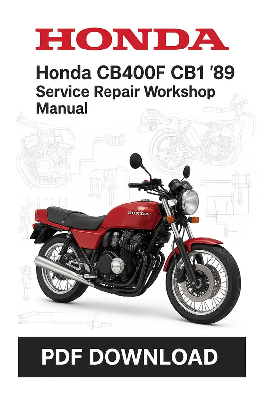 Honda CB400F CB1 ’89 Motorcycle Service Repair Workshop Manual Download
