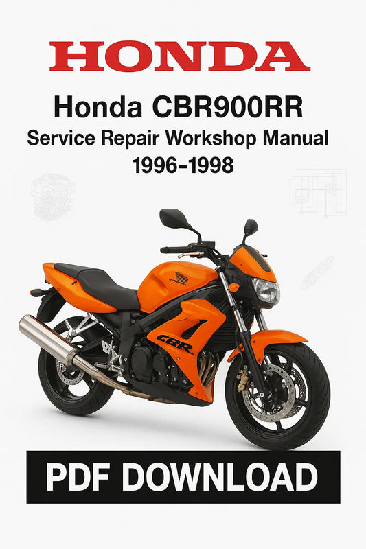 Honda CBR900RR Fireblade 1996–1998 Motorcycle Service Repair Workshop Manual Download
