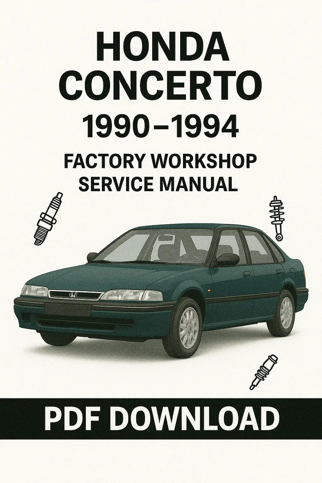 Download Honda Concerto 1990–1994 Factory Workshop Service Manual PDF