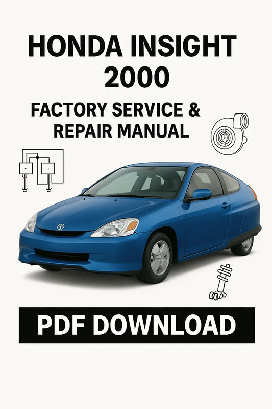 Download Honda Insight 2000 Hybrid Workshop Manual PDF – Factory Service & Repair Guide