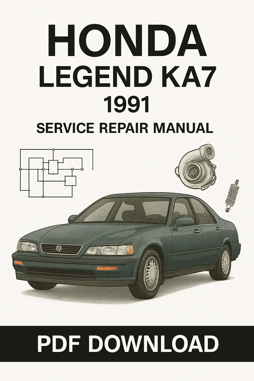 Download Honda Legend KA7 1991 Service Repair Manual PDF – Engine, Wiring, Transmission, and More