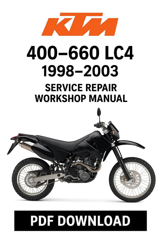 KTM LC4 400 620 640 660 1998–2003 Factory Service Repair Manual PDF Download