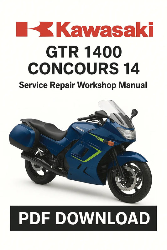Kawasaki GTR 1400 Concours 14 Factory Service Repair Workshop Manual PDF Download