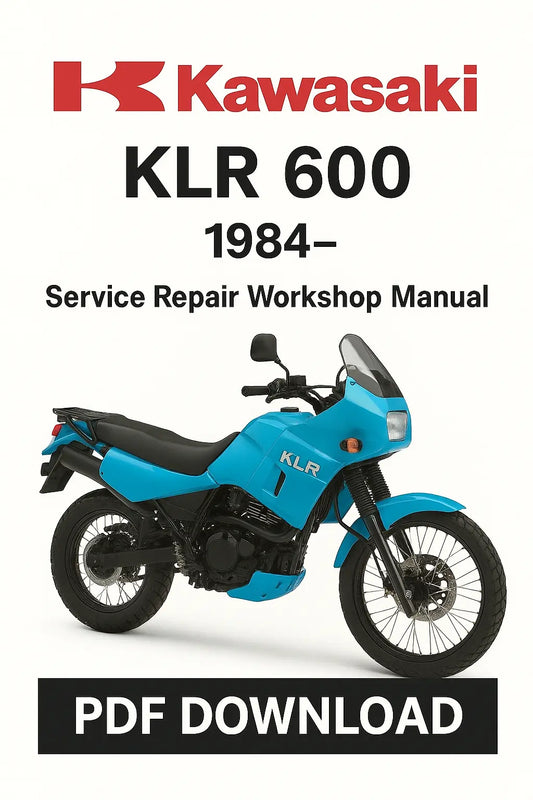 Kawasaki KLR 600 Factory Service Repair Workshop Manual English PDF Download