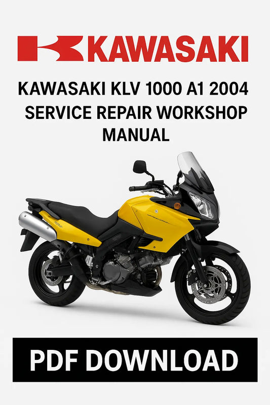 Kawasaki KLV 1000 A1 2004 Factory Service Repair Workshop Manual PDF Download