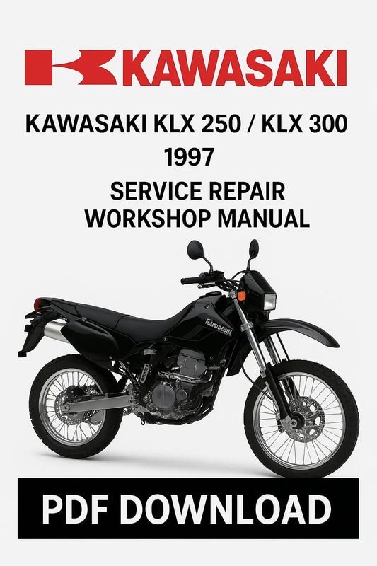 Kawasaki KLX 250 300 1997 Factory Service Repair Workshop Manual PDF Download