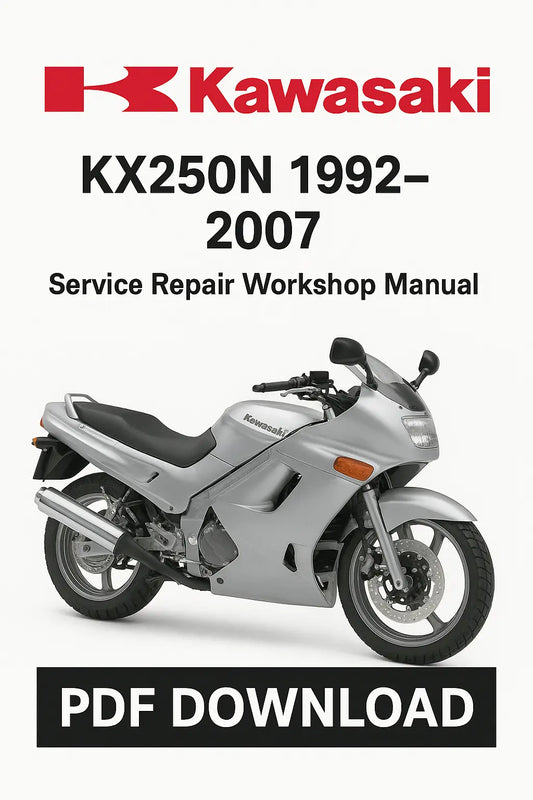 Kawasaki KX250N Factory Service Repair Workshop Manual PDF Download