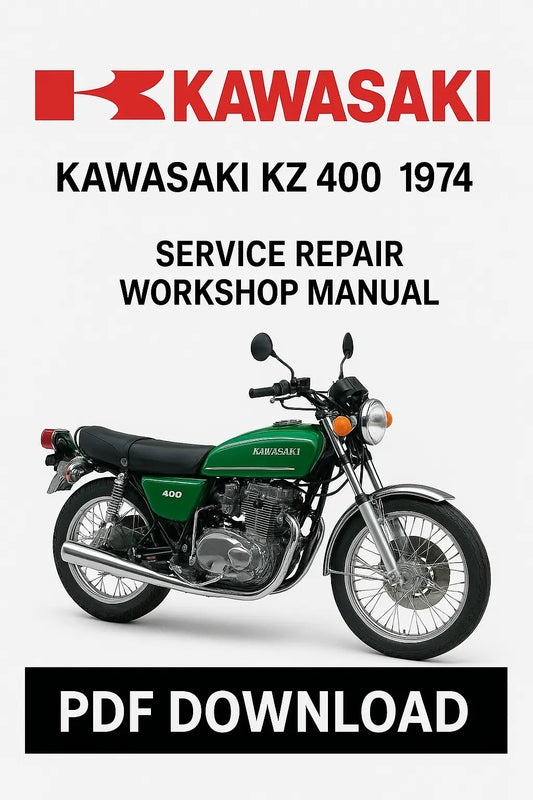 Kawasaki KZ 400 1974 Factory Service Repair Workshop Manual PDF Download