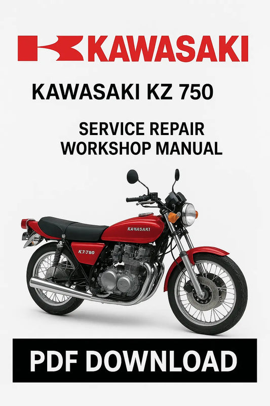 Kawasaki KZ 750 Factory Service Repair Workshop Manual PDF Download