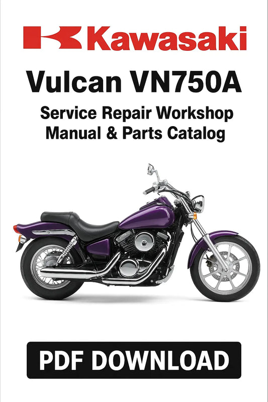 Kawasaki Vulcan VN750A Factory Service Repair Manual and Parts Catalog PDF Download