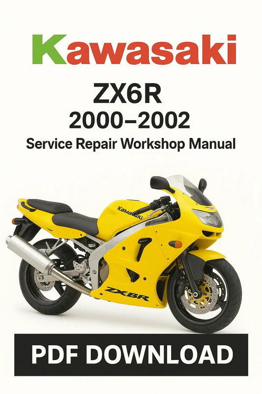 Kawasaki ZX6R 00–02 Ninja Factory Service Repair Workshop Manual PDF Download