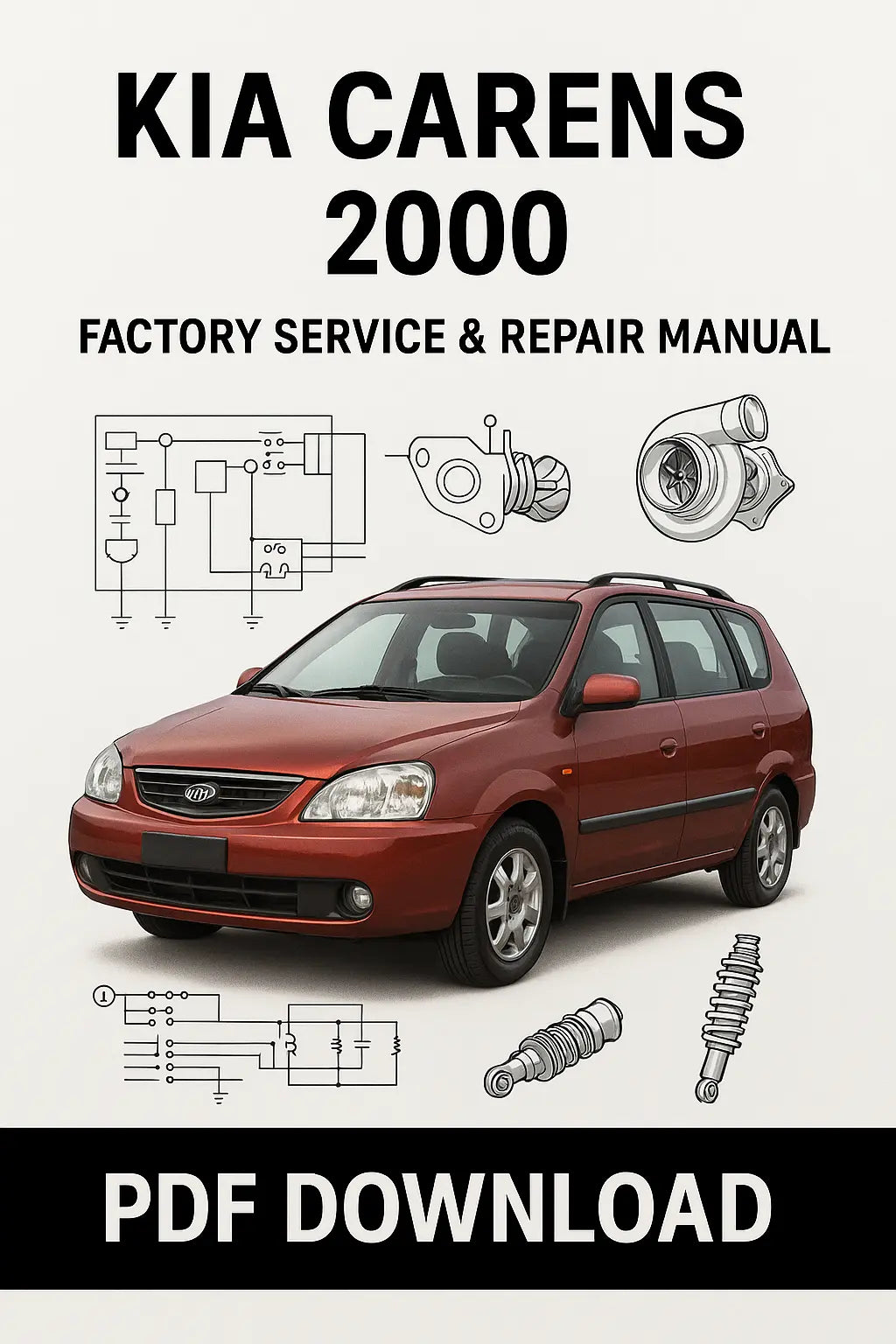  Download Kia Carens 2000 Factory Service Repair Manual PDF with detailed diagrams and specifications