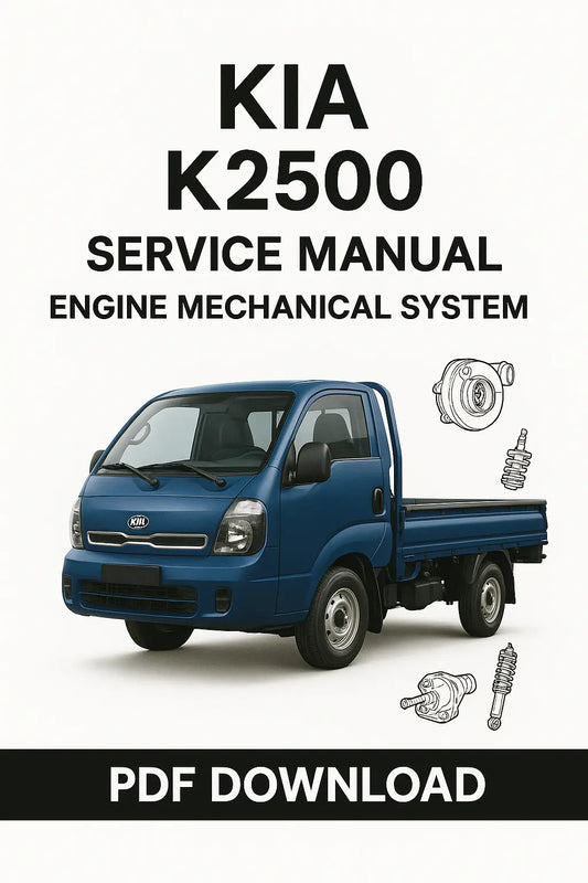  Download Kia K2500 Engine Mechanical System Factory Service Manual PDF with detailed repair instructions and diagrams