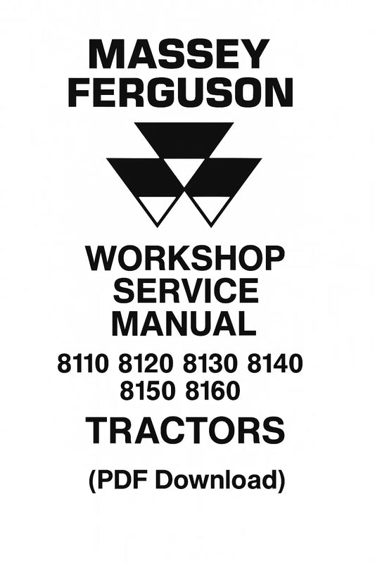 Massey Ferguson 8100 series service manual PDF download image