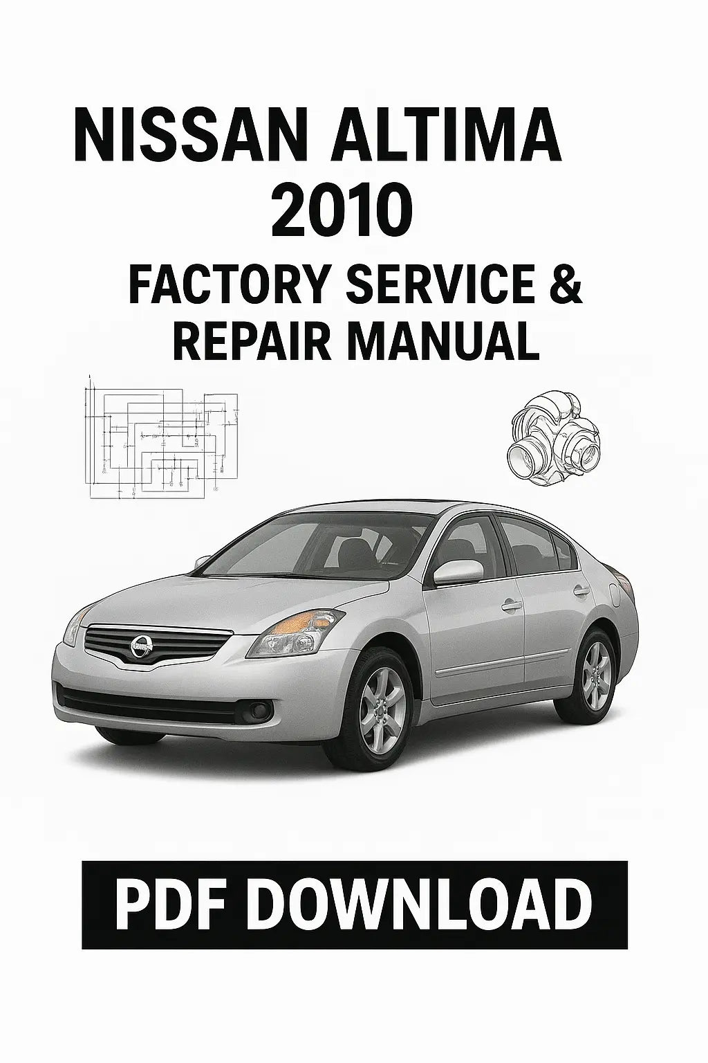 Nissan Altima 2010 workshop service and repair manual cover image