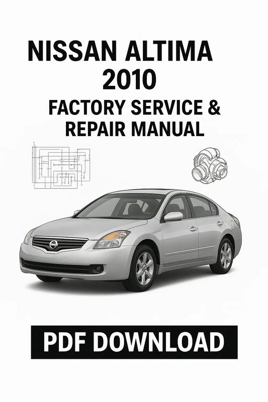 Nissan Altima 2010 workshop service and repair manual cover image