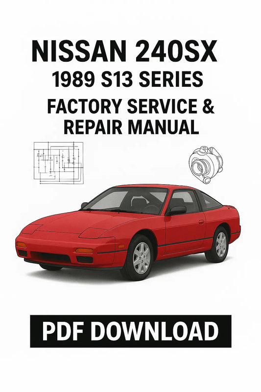 Nissan 240SX 1989 S13 Series workshop service and repair manual cover image