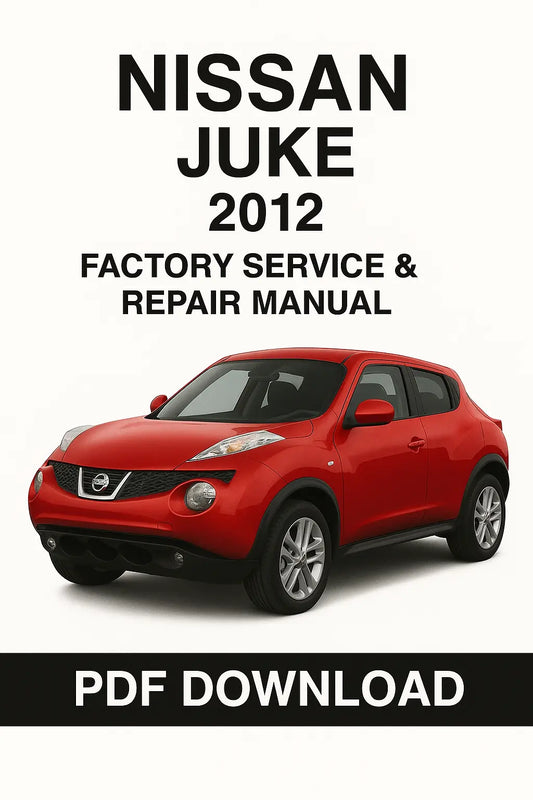Nissan Juke 2012 workshop service and repair manual cover image
