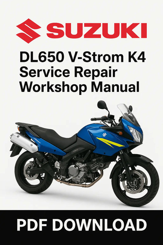 Suzuki DL650 V-Strom K4 2004 Factory Service Repair Workshop Manual PDF Download