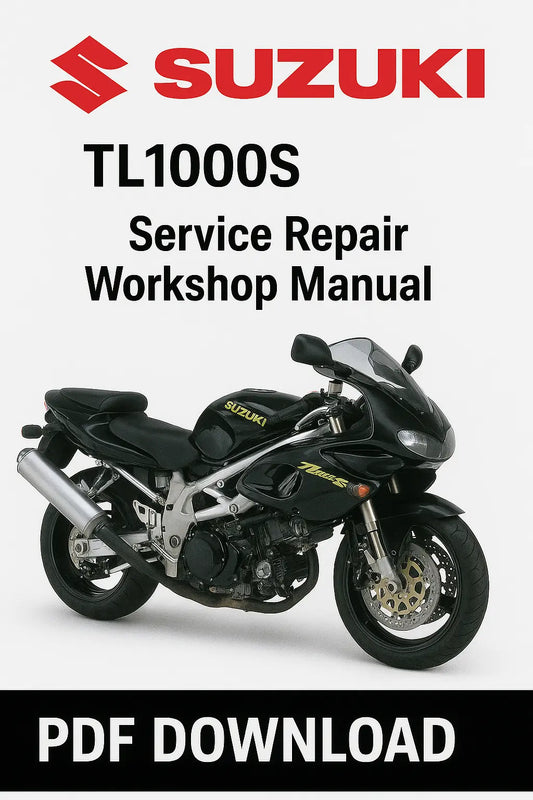 Suzuki TL1000S service repair workshop manual PDF download with motorcycle image on a white background