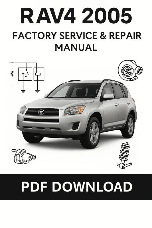 Toyota RAV4 2005 Factory Service Repair Manual Download PDF