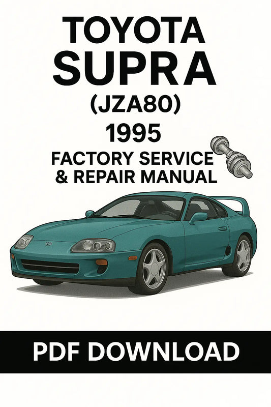 Toyota Supra JZA80 MK4 1995 Repair Manual PDF – 2JZ-GTE Turbo, V160 Transmission, Electrical, Wiring, Diagnostics