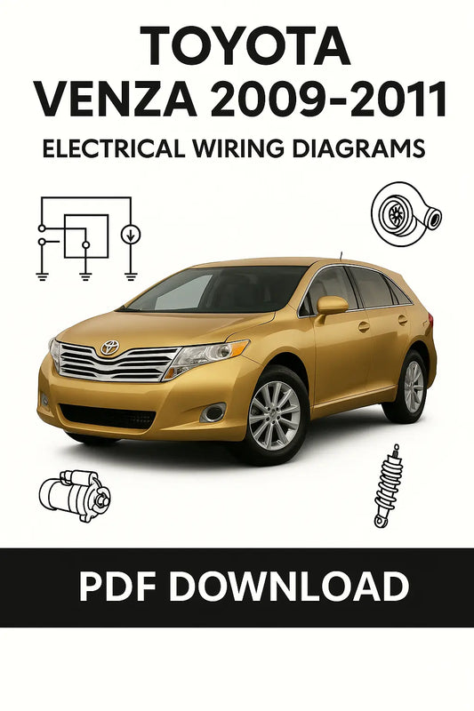 Toyota Venza 2009-2011 Factory Electrical Wiring Diagrams Download PDF