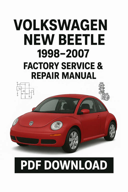 Volkswagen New Beetle 1998–2007 workshop service and repair manual cover image