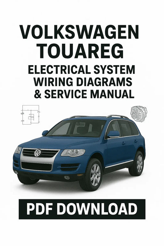 Volkswagen Touareg electrical wiring diagrams and repair manual cover image