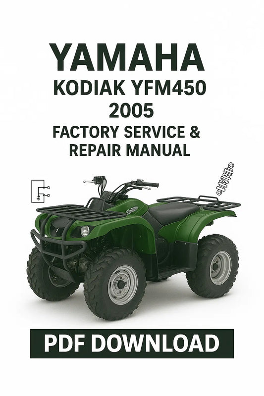 Yamaha Kodiak YFM450 2005 Workshop Service & Repair Manual PDF