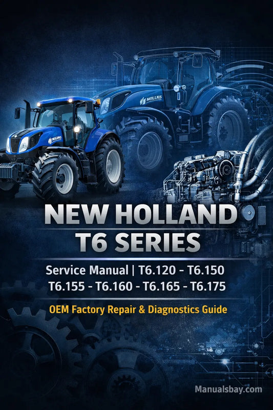 New Holland T6.120 to T6.175 OEM Service Manual PDF